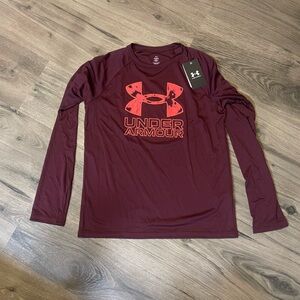Boy’s Under Armour Burgundy Long Sleeve